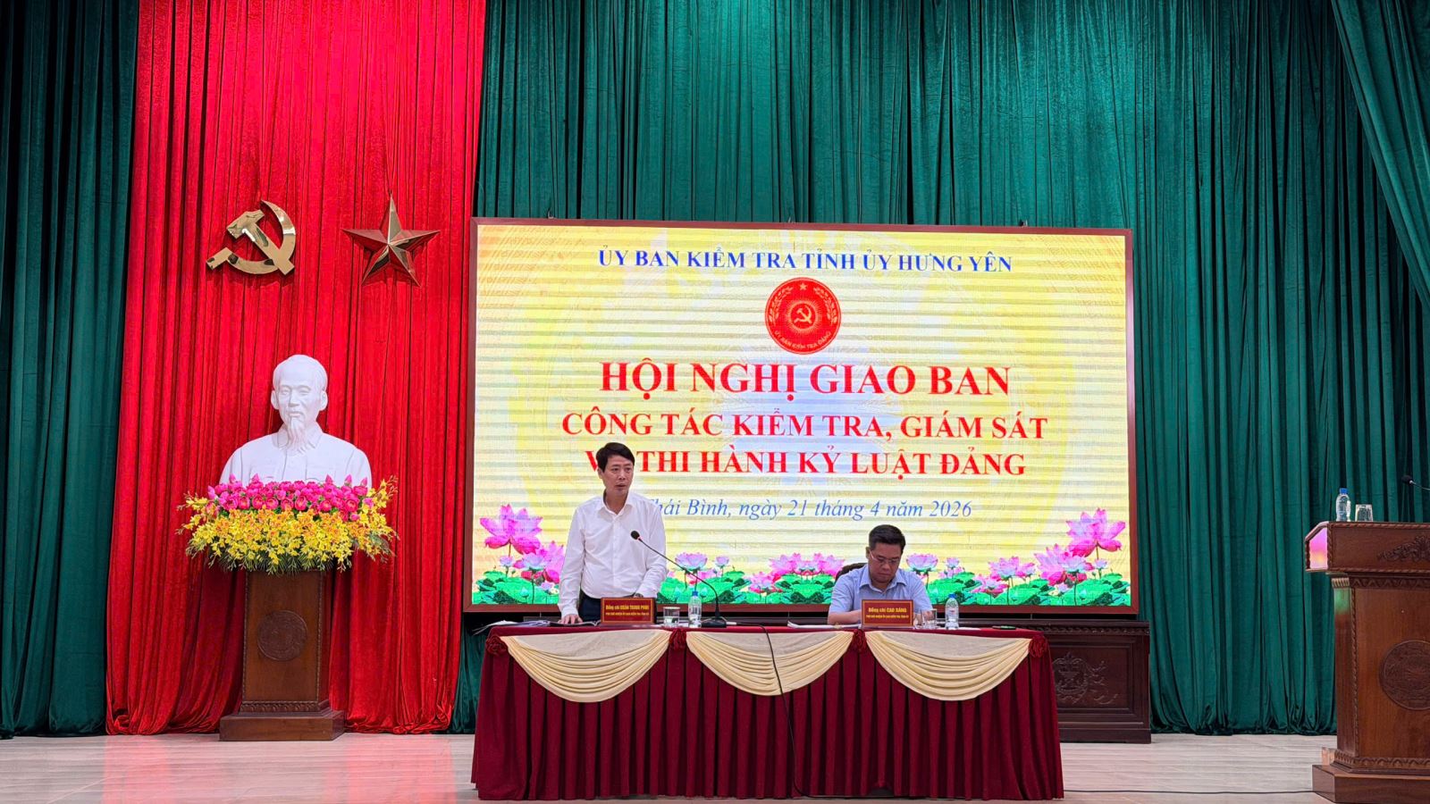  GIAO BAN CÔNG TÁC KIỂM TRA, GIÁM SÁT VÀ THI HÀNH  KỶ LUẬT TRONG ĐẢNG QUÝ I NĂM 2026