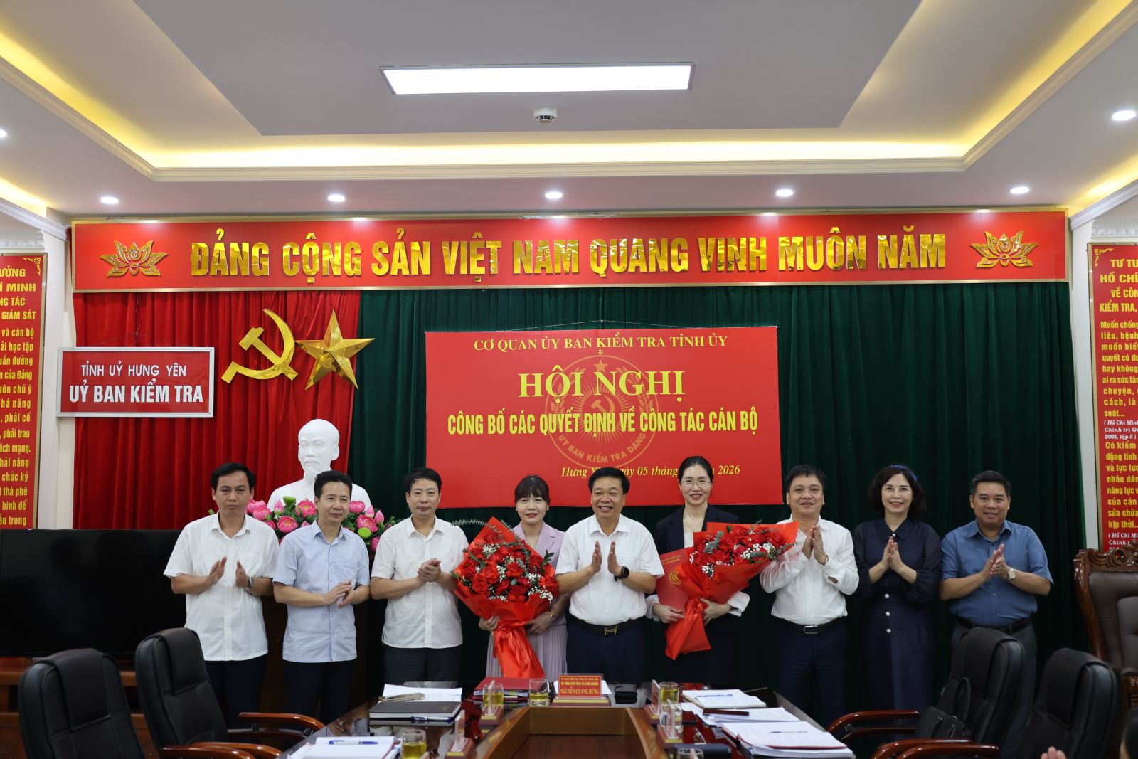  Cơ quan Uỷ ban Kiểm tra Tỉnh ủy tổ chức Hội nghị công bố và trao quyết định về công tác cán bộ