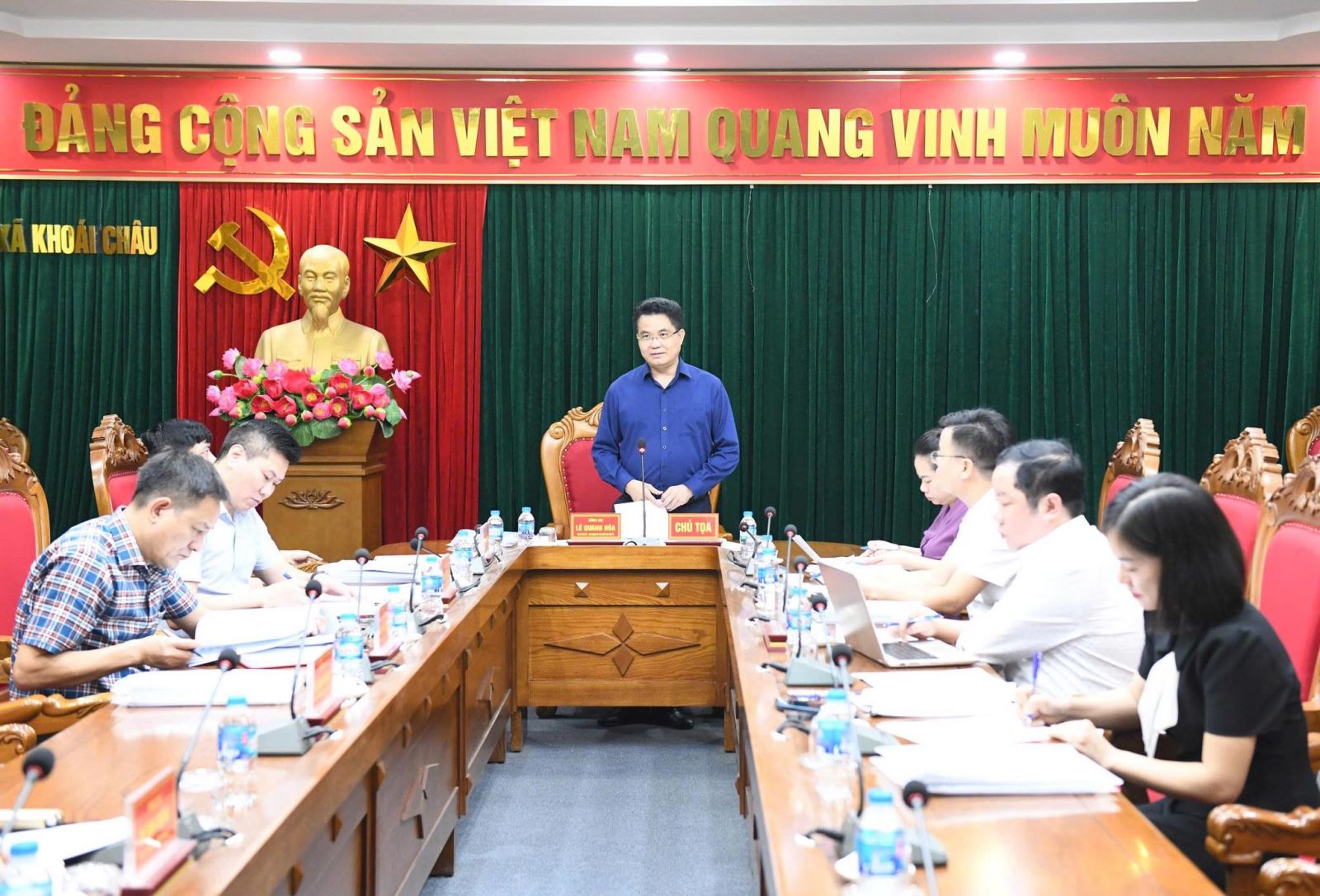  Đồng chí Ủy viên Ban Thường vụ Tỉnh ủy, Chủ nhiệm Ủy ban Kiểm tra Tỉnh ủy  kiểm tra việc chuẩn bị, tổ chức đại hội đảng bộ và triển khai vận hành chính quyền địa phương 2 cấp