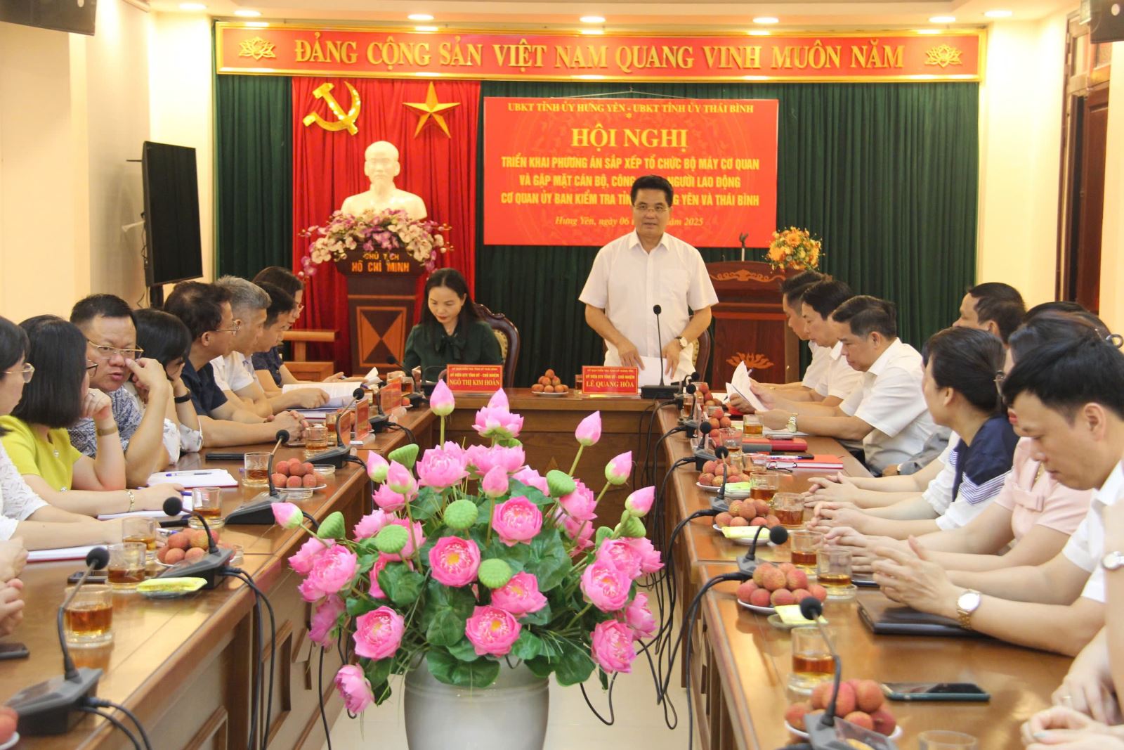 Ủy ban Kiểm tra Tỉnh ủy Hưng Yên và Ủy ban Kiểm tra Tỉnh ủy Thái Bình: Triển khai phương án sắp xếp tổ chức bộ máy cơ quan