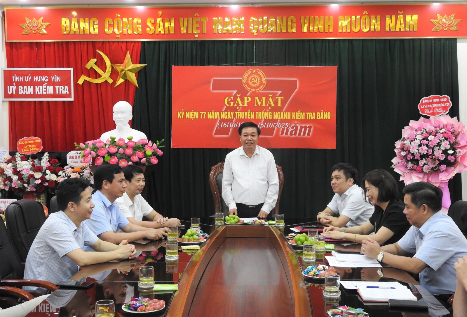  PHÁT HUY TRUYỀN THỐNG 77 NĂM, NGÀNH KIỂM TRA ĐẢNG TỈNH TIẾP TỤC NÂNG CAO CHẤT LƯỢNG, HIỆU QUẢ CÔNG TÁC KIỂM TRA, GIÁM SÁT, GÓP PHẦN XÂY DỰNG ĐẢNG BỘ TỈNH TRONG SẠCH, VỮNG MẠNH