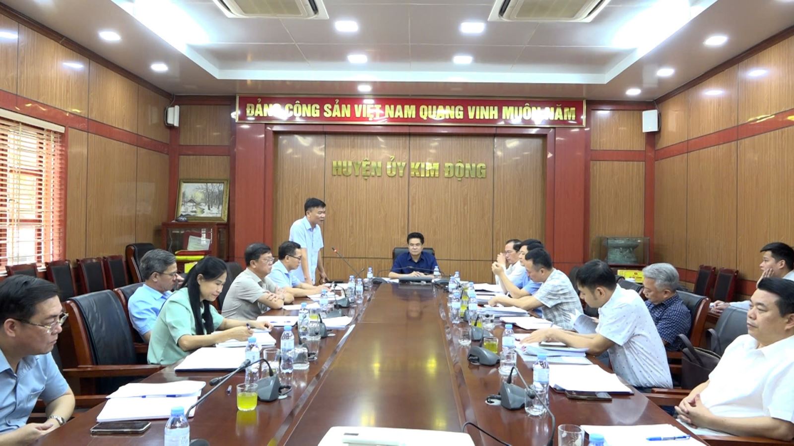  Đoàn kiểm tra của Ban chỉ đạo thực hiện sắp xếp đơn vị hành chính tỉnh làm việc tại huyện Kim Động
