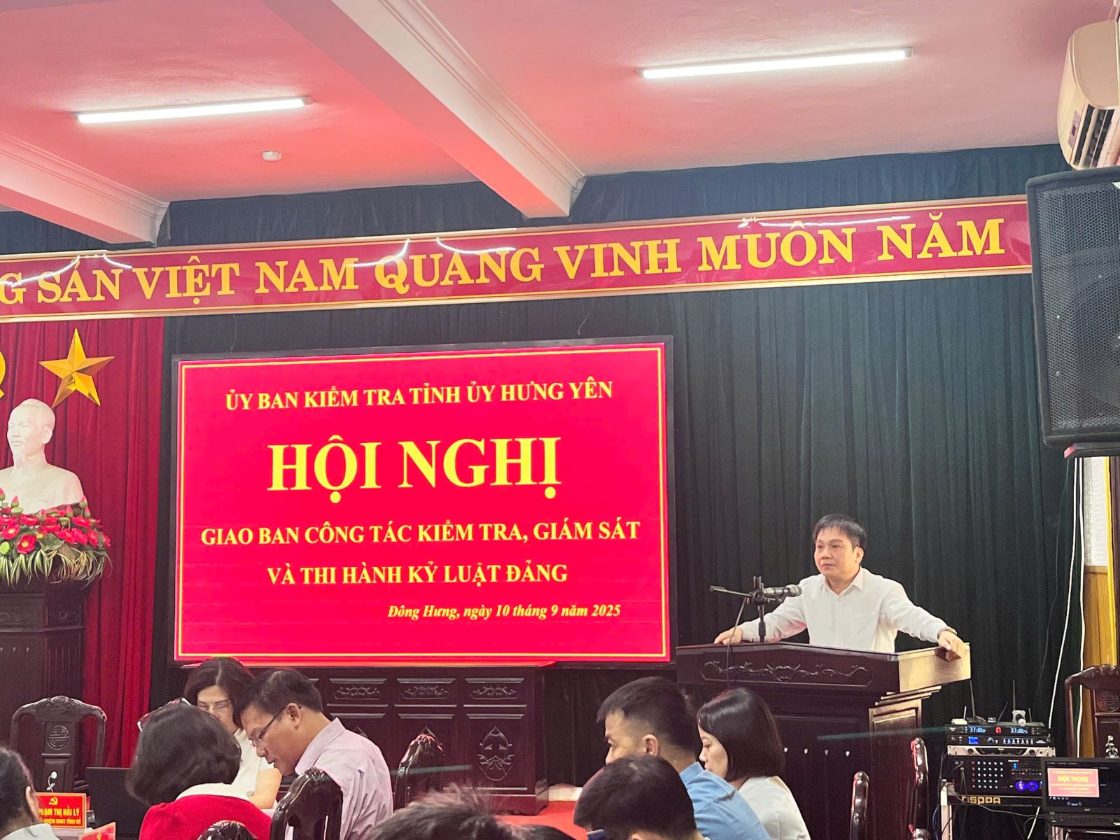  Ủy ban Kiểm tra Tỉnh ủy tổ chức hội nghị giao ban công tác kiểm tra, giám sát và thi hành kỷ luật của Đảng tại các xã: Đông Hưng, Bắc Đông Quan, Bắc Đông Hưng, Đông Quan, Nam Tiên Hưng, Tiên Hưng, Bắc