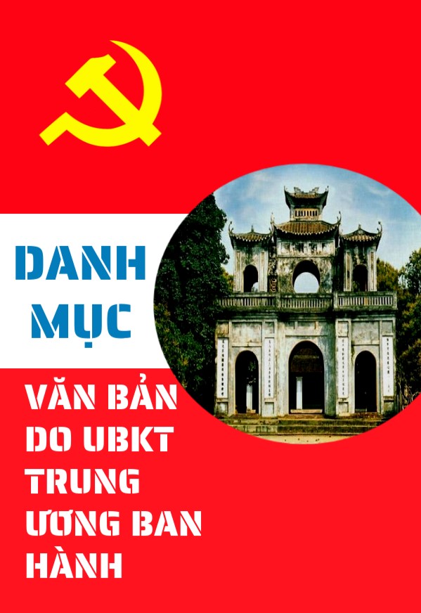 DANH MỤC VĂN BẢN DO ỦY BAN KIỂM TRA TRUNG ƯƠNG BAN HÀNH